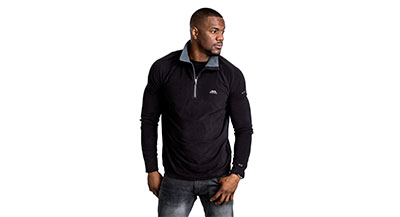 Trespass Mens Fleece - Black