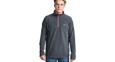 Trespass Mens Fleece - Carbon